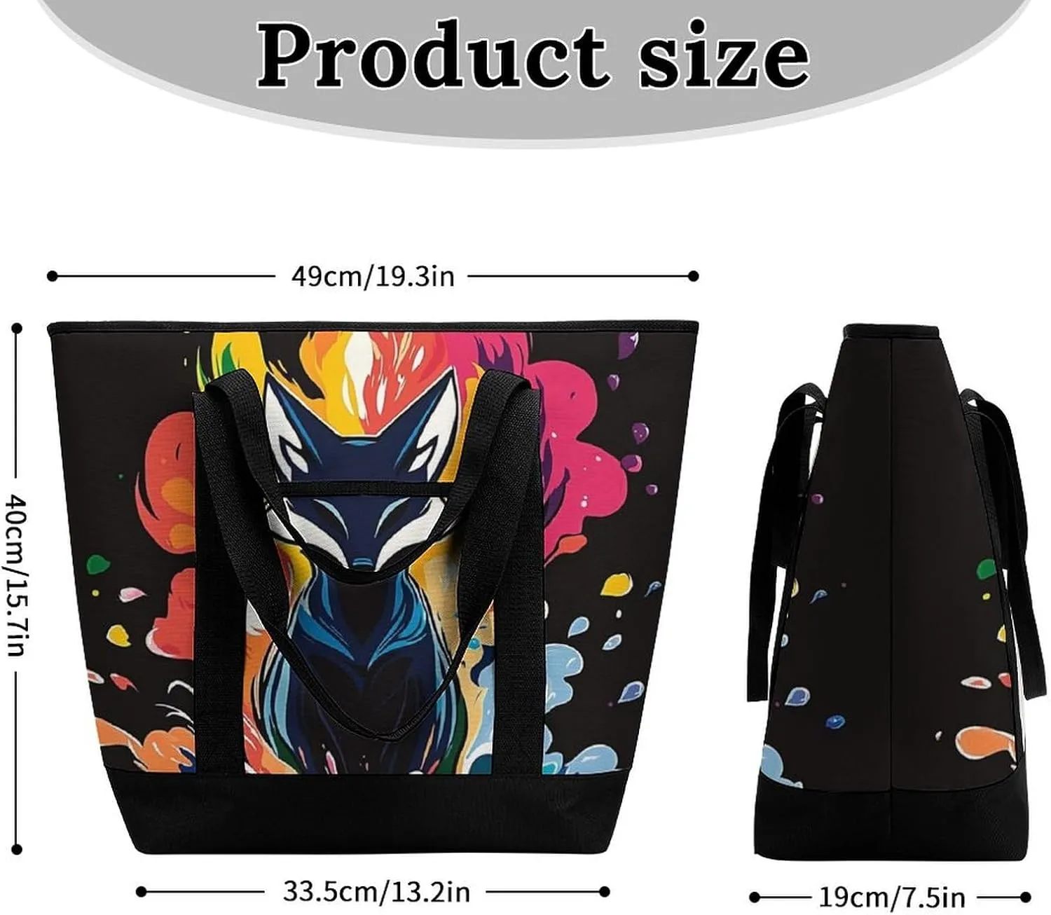 Fashionable Large Thermal Tote Bag Insulated Work/Commute Bag For Women & Men