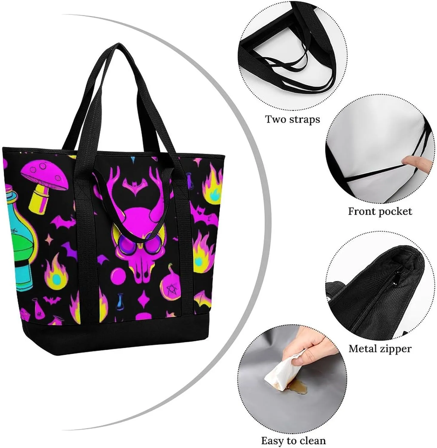 Fashionable Large Thermal Tote Bag Insulated Work/Commute Bag For Women & Men