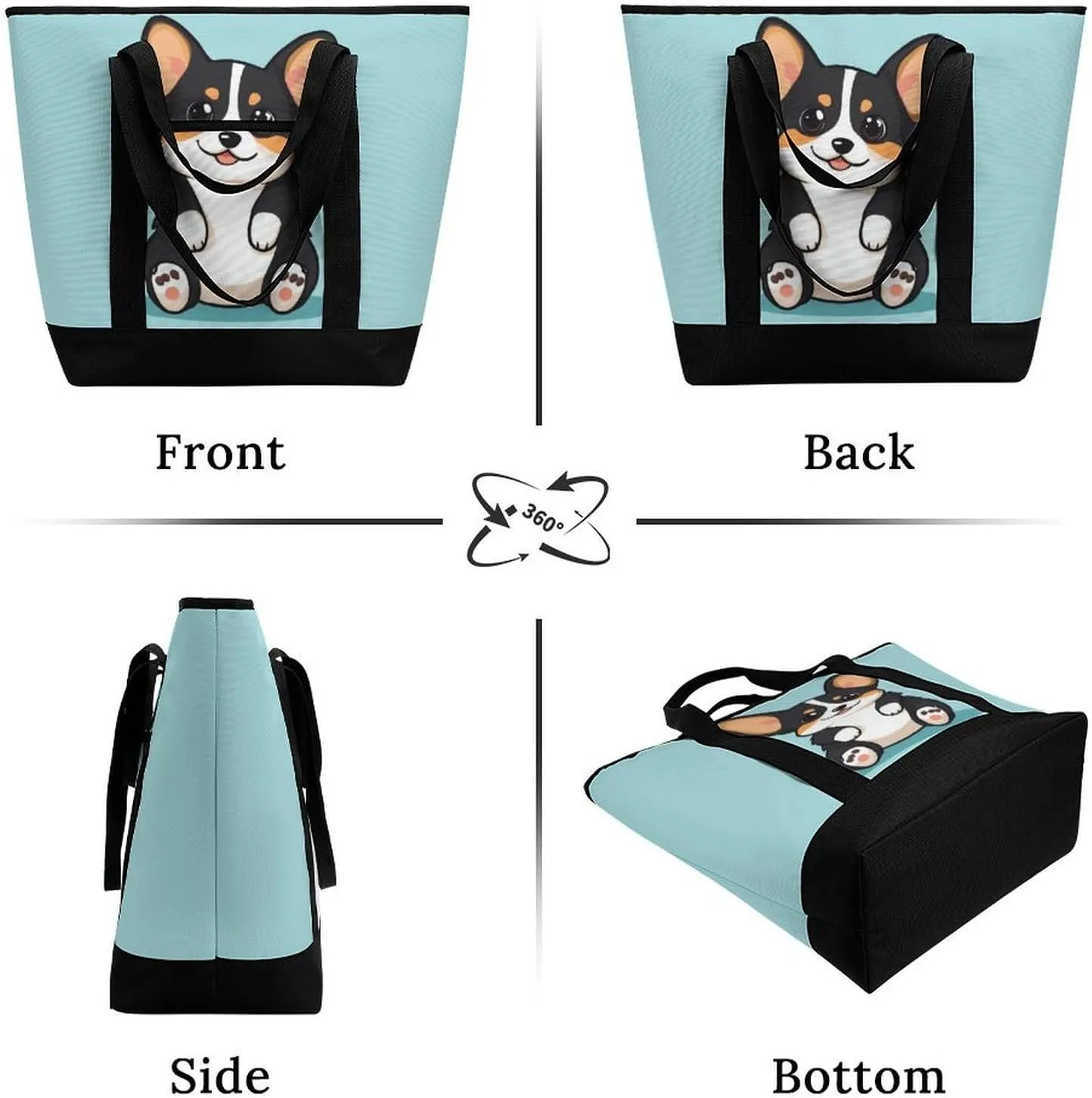 Fashionable Large Thermal Tote Bag Insulated Work/Commute Bag For Women & Men