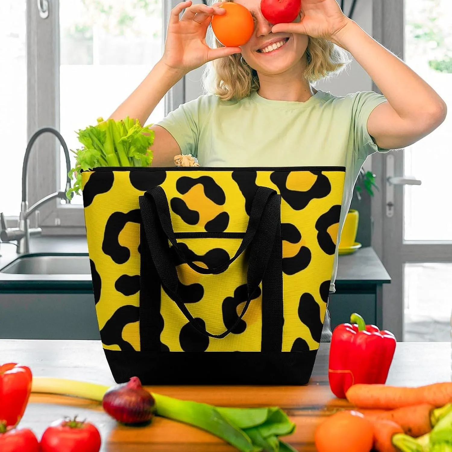Fashionable Large Thermal Tote Bag Insulated Work/Commute Bag For Women & Men