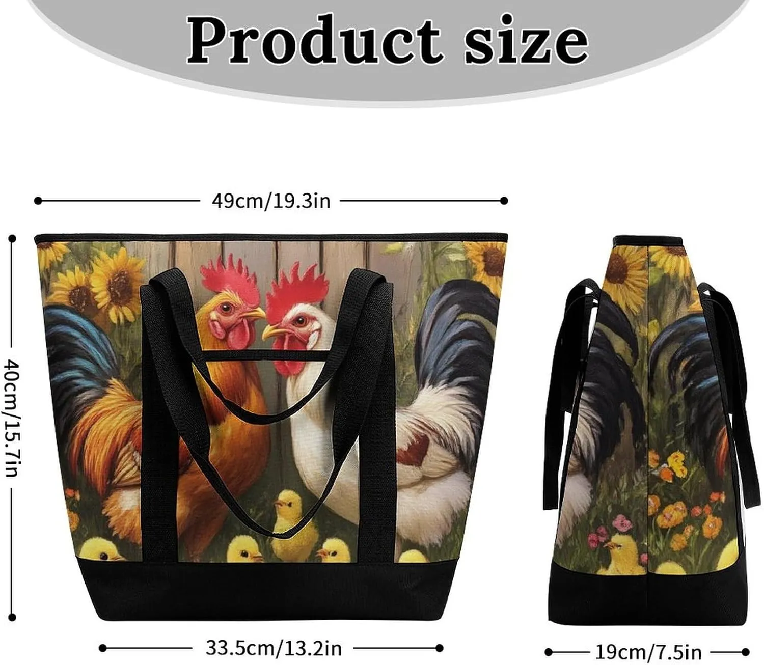 Fashionable Large Thermal Tote Bag Insulated Work/Commute Bag For Women & Men