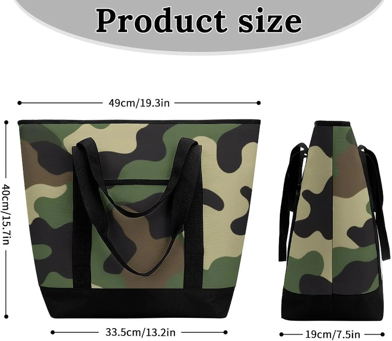 Fashionable Large Thermal Tote Bag Insulated Work/Commute Bag For Women & Men