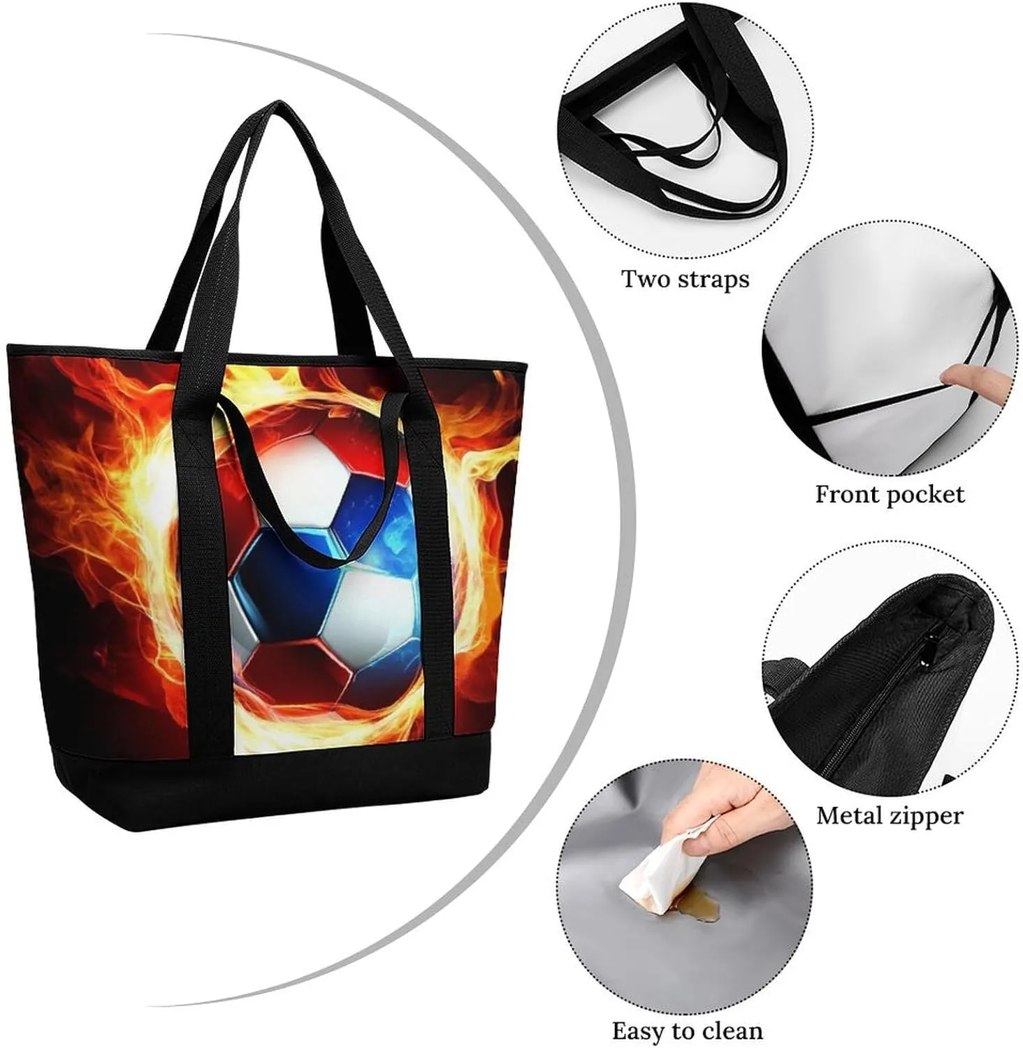 Fashionable Large Thermal Tote Bag Insulated Work/Commute Bag For Women & Men
