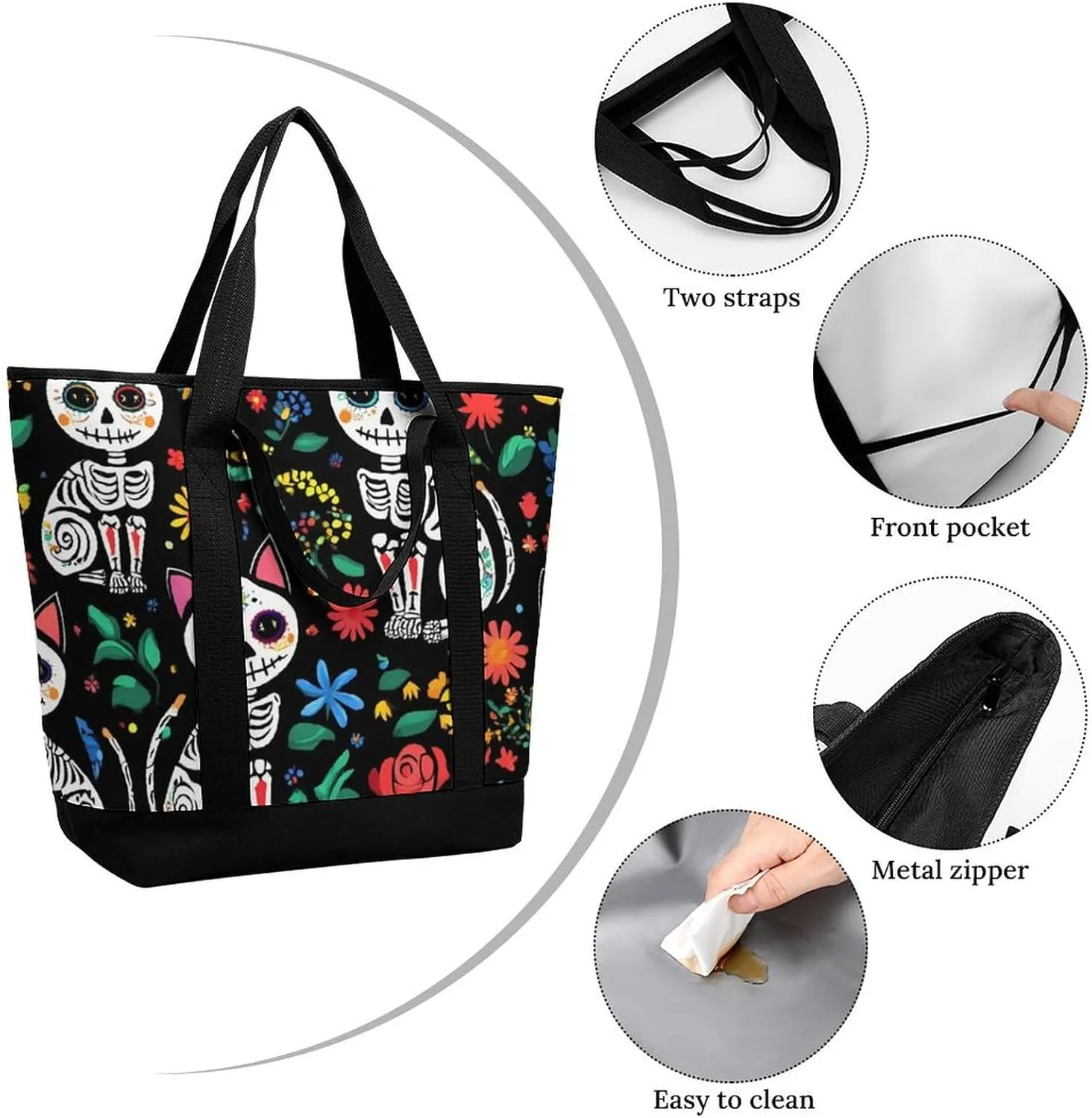 Fashionable Large Thermal Tote Bag Insulated Work/Commute Bag For Women & Men