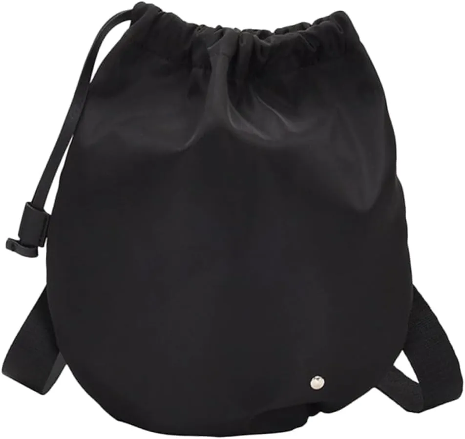 Fashionable Oxford Nylon Shoulder Bag Drawstring Bucket Design for Women Girls Mom Ladies
