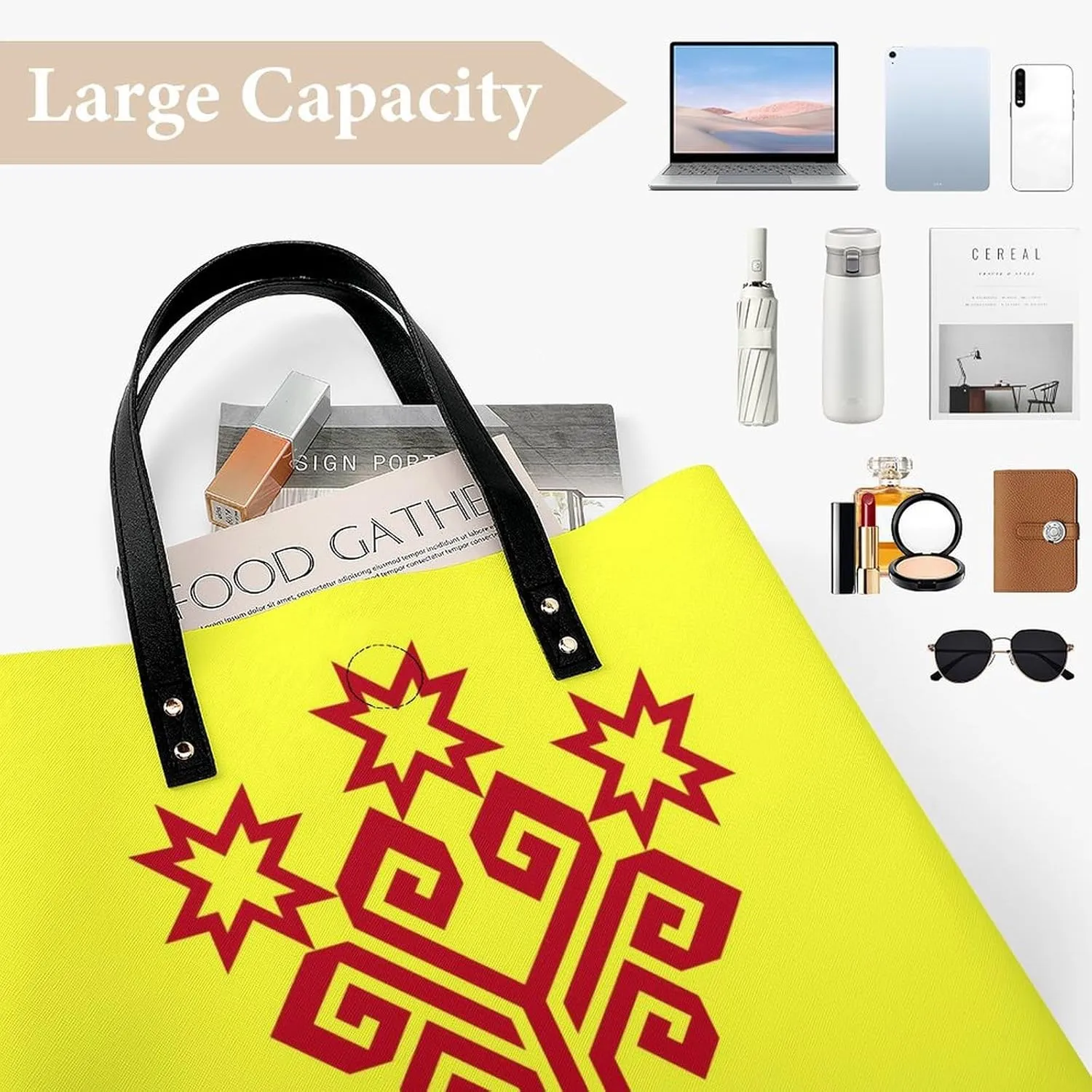 Fashionable Papua New Guinea Flag Women's Leather Hobo Tote Bag Large Capacity for Daily Essentials