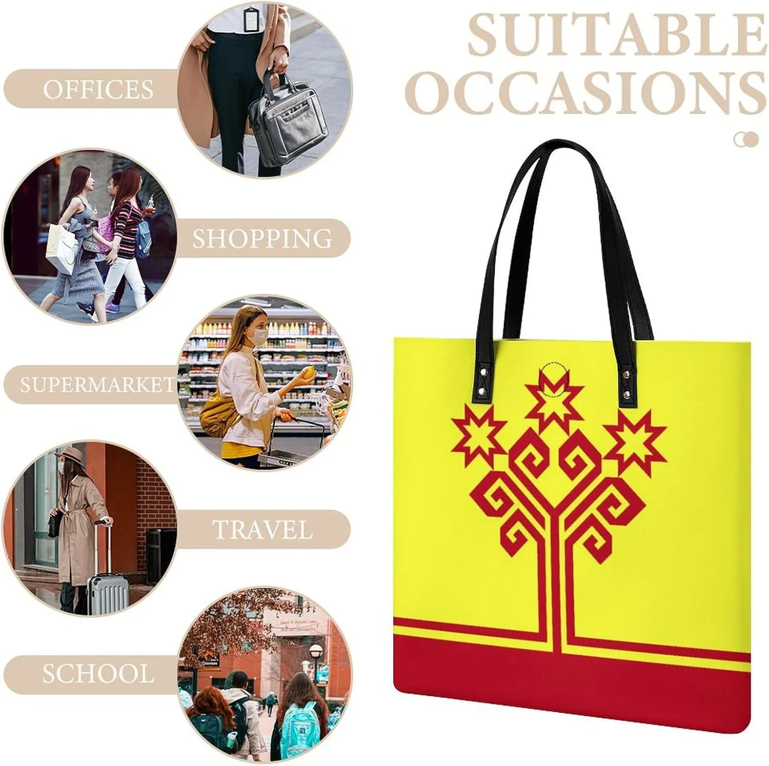 Fashionable Papua New Guinea Flag Women's Leather Hobo Tote Bag Large Capacity for Daily Essentials