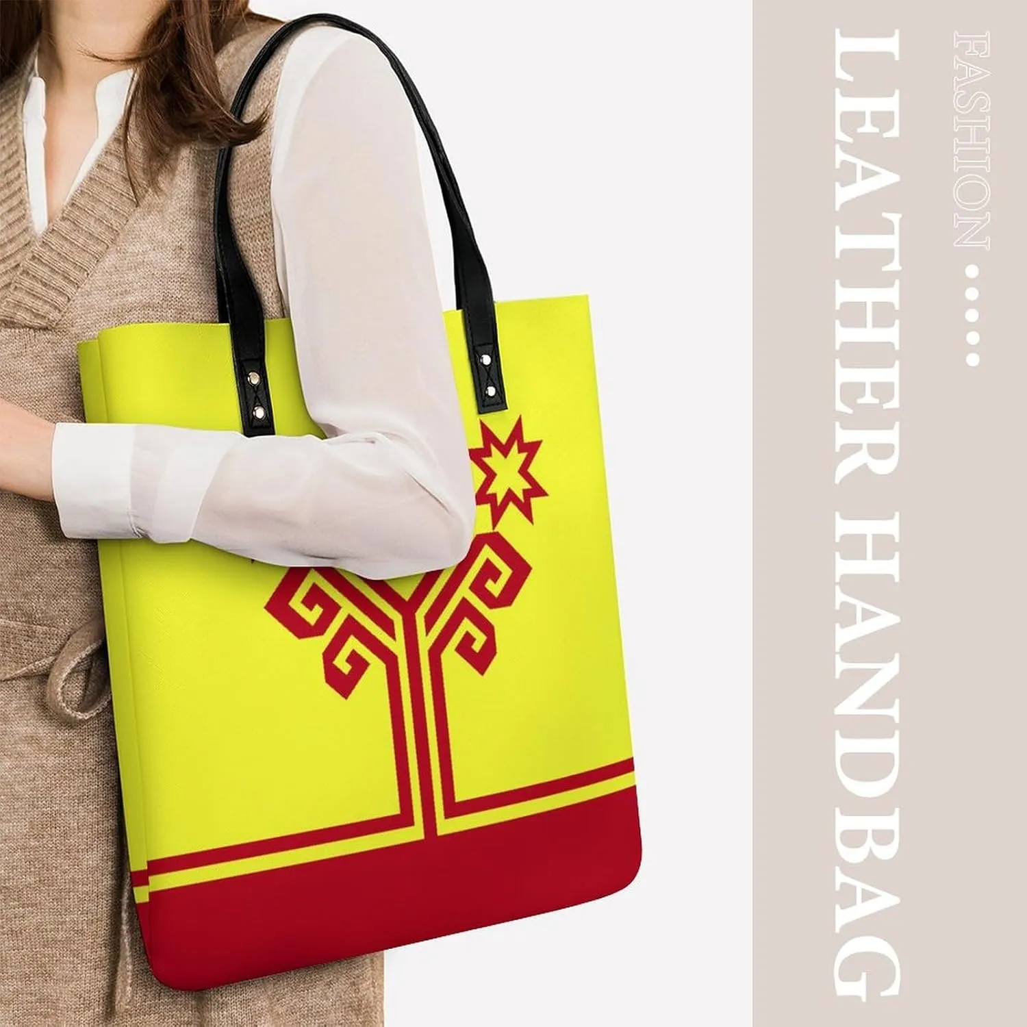 Fashionable Papua New Guinea Flag Women's Leather Hobo Tote Bag Large Capacity for Daily Essentials
