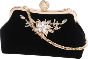 Fashionable Rhinestone Crystal Clutch Purse Women's Banquet Evening Bag Handbag for Women
