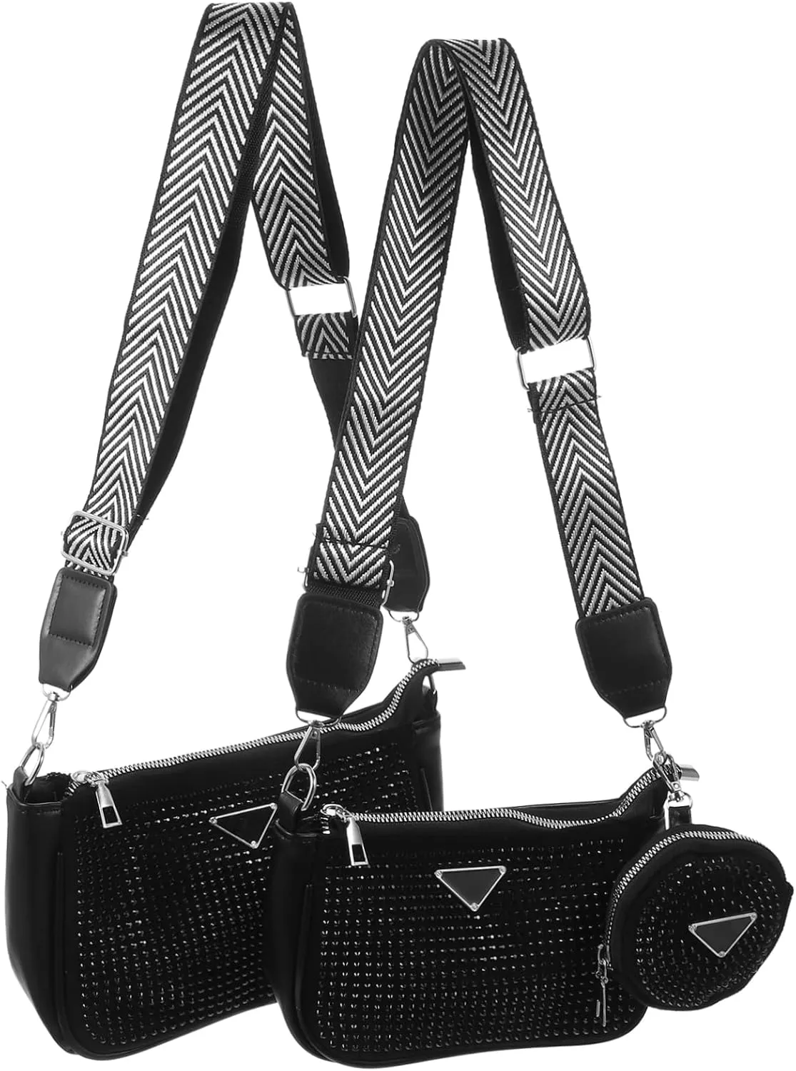 Fashionable Sequin Crossbody Bag Handbag for Shoulder Shoulder Pouch Bucket Pouch for Daily Shopping