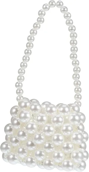 Faux Pearl Clutch Purse Evening Bag Bridal Accessory Coin Purse Lightweight and Fashionable