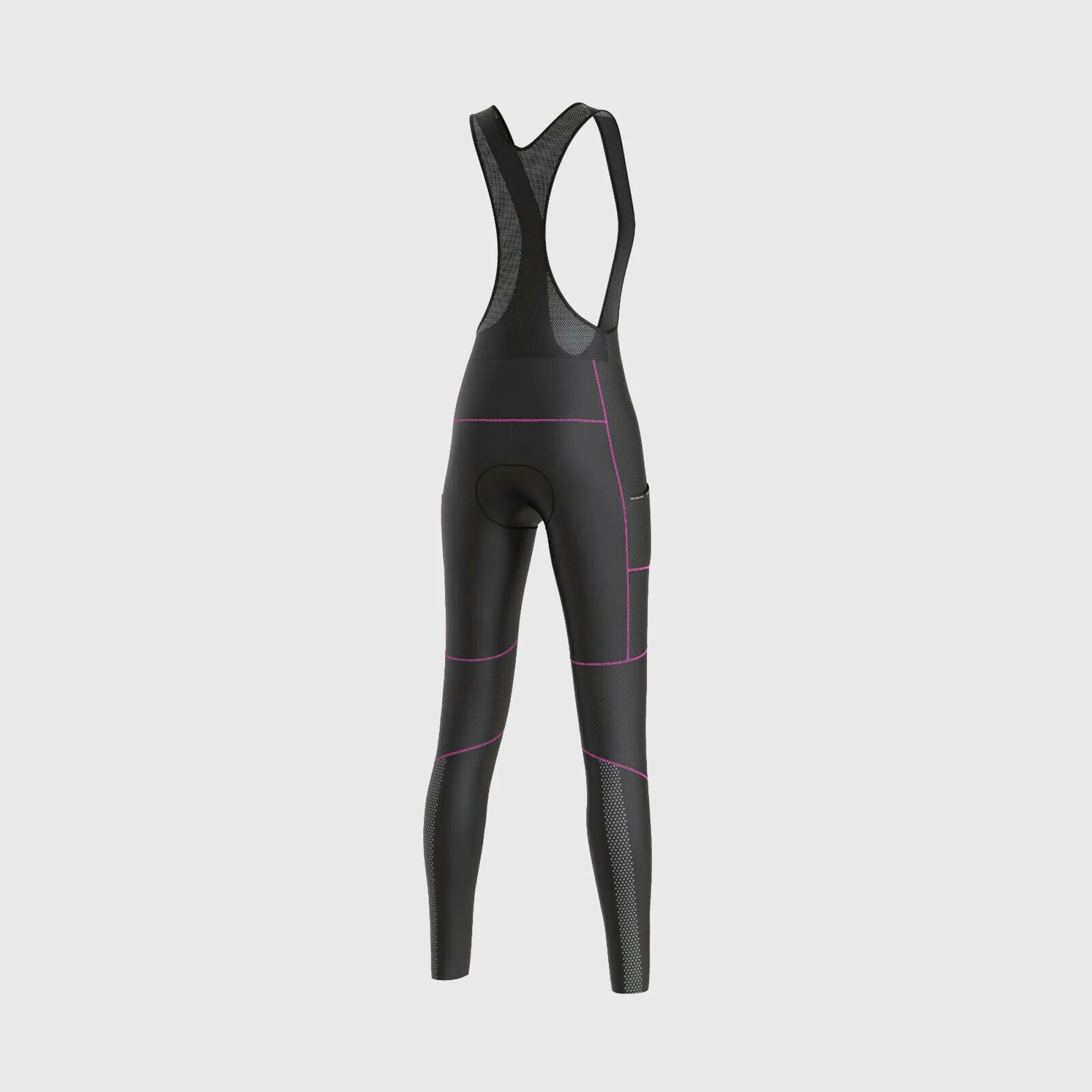 Fdx All Day Pink Women's & Girl's Thermal Padded Winter Cargo Bib Tights