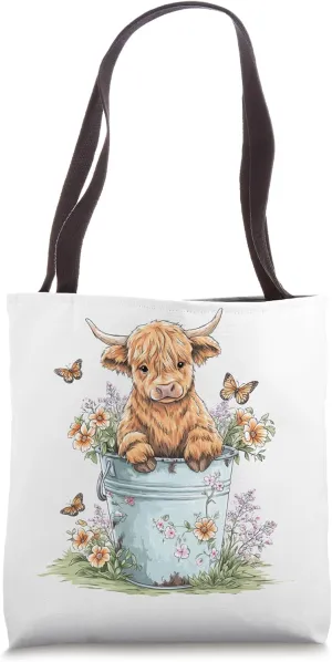 Flowers Butterflies Tote Bag