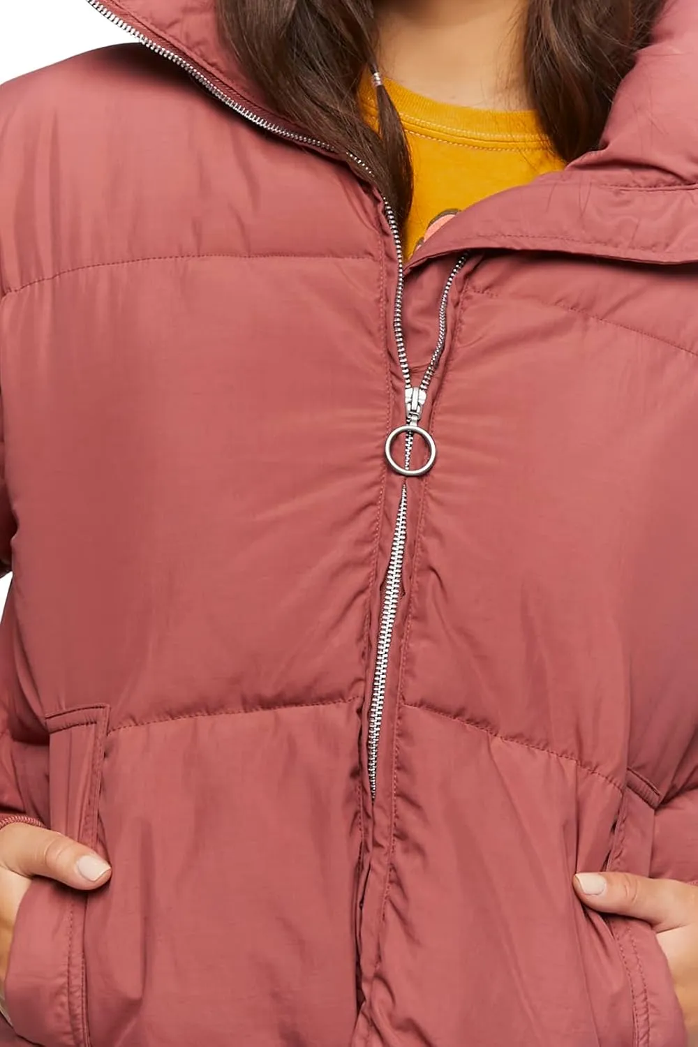 Forever 21 Women's Quilted Puffer Jacket
