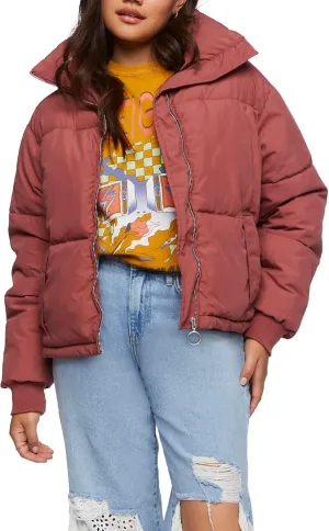 Forever 21 Women's Quilted Puffer Jacket