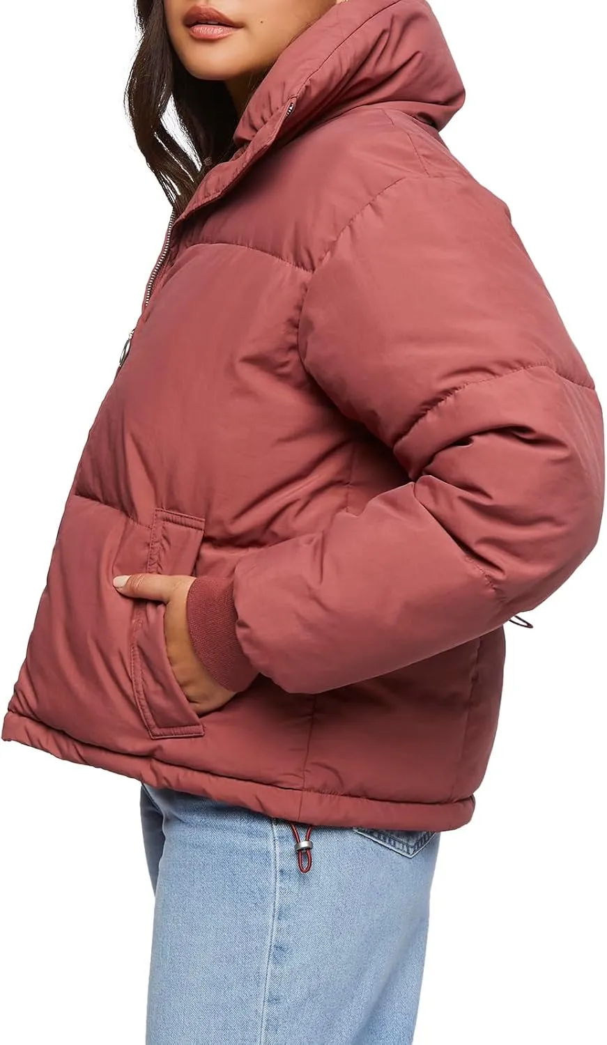 Forever 21 Women's Quilted Puffer Jacket