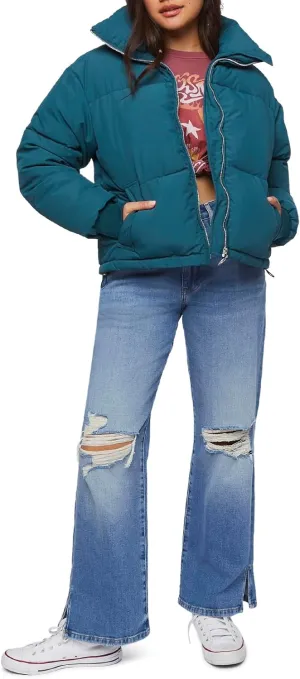 Forever 21 Women's Quilted Puffer Jacket