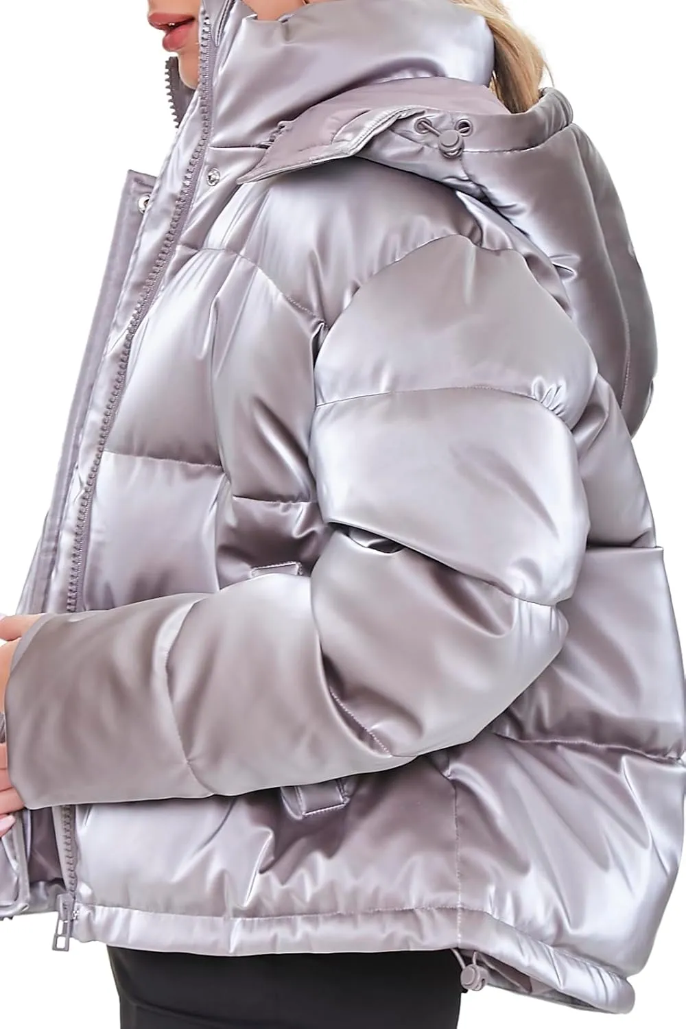 Forever 21 Women's Quilted Puffer Jacket