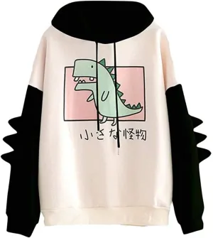 Fronage Teen Girls Hooded Sweatshirt Womens Long Sleeve Cute Hoodies Pullover Tops