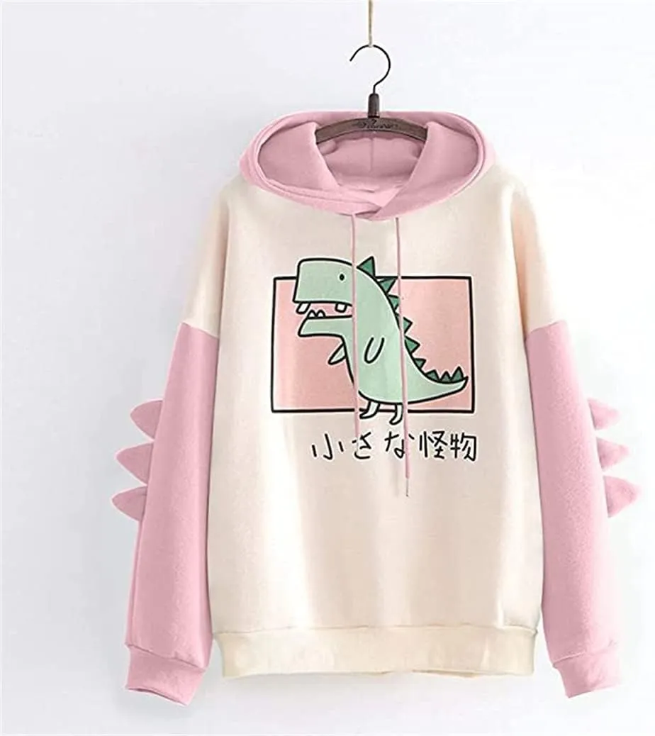 Fronage Teen Girls Hooded Sweatshirt Womens Long Sleeve Cute Hoodies Pullover Tops