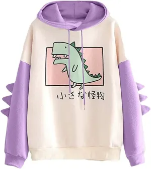 Fronage Teen Girls Hooded Sweatshirt Womens Long Sleeve Cute Hoodies Pullover Tops