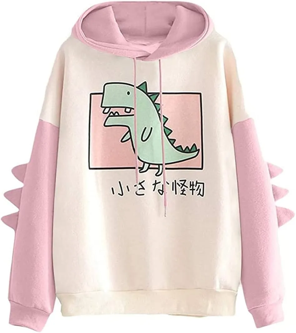 Fronage Teen Girls Hooded Sweatshirt Womens Long Sleeve Cute Hoodies Pullover Tops