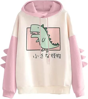 Fronage Teen Girls Hooded Sweatshirt Womens Long Sleeve Cute Hoodies Pullover Tops