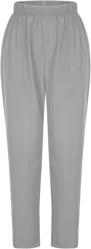 FZYLQY Women's Straight Leg Long Pants 2024 Fall Dressy Fashion Elastic High Waist Casual Trousers Solid Pull On Work Pants