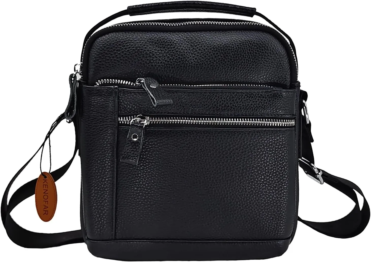 Genuine Leather Crossbody Bag for men Business Leather Briefcase Bag Fashionable Shoulder Bag