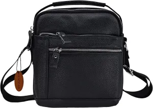 Genuine Leather Crossbody Bag for men Business Leather Briefcase Bag Fashionable Shoulder Bag