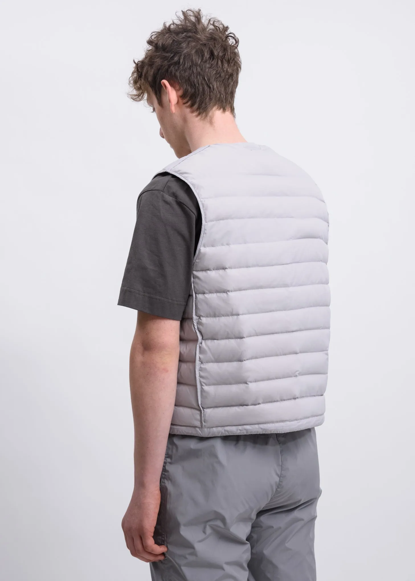 Grey Carabiner Down Vest