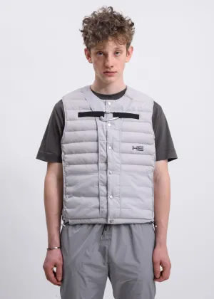 Grey Carabiner Down Vest