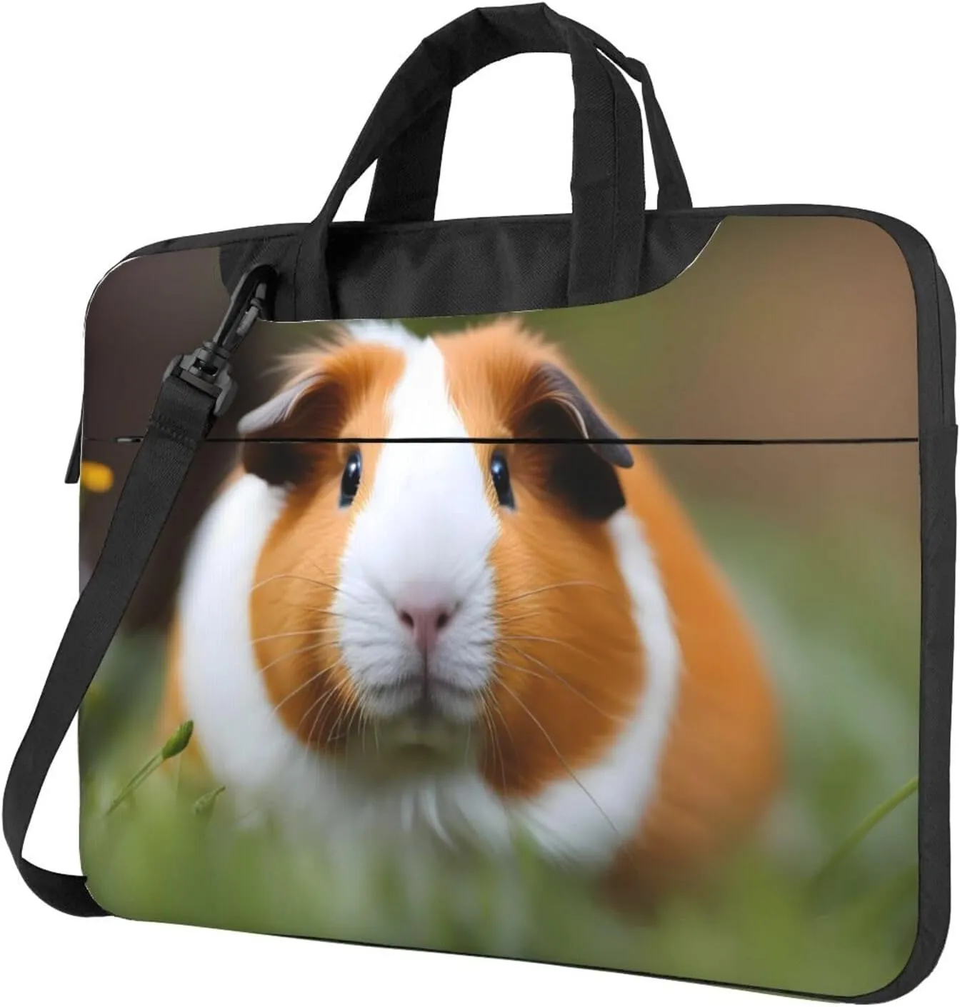 Guinea Pigs pattern Fashionable and ultra-thin shoulder laptop bag Shockproof soft lining