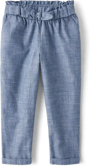 Gymboree Girls' and Toddler Pull on Linen Pants
