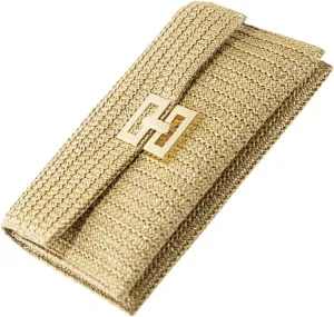 Handwoven Rattan Purse Women's Clutch Bag Lightweight Fashionable for Evening Events
