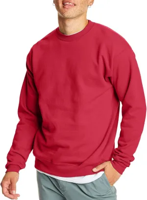 Hanes Men's EcoSmart Fleece, Pullover Crewneck Sweatshirt, 1 or 2 Pack