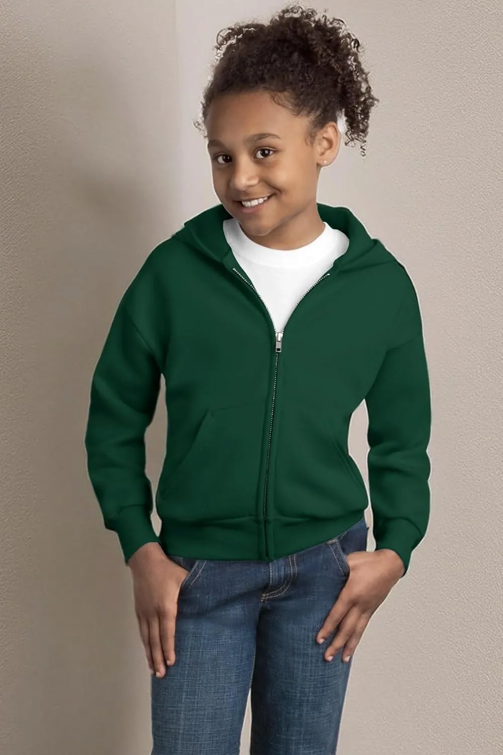 Hanes Youth ComfortBlend Full-Zip Hood 7.8 oz