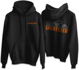 Harley Sportster XLH XLCH 883 (1969-1971) Hoodie - Motorcycle Rider Sweatshirt for Men & Women, Biker Enthusiast Gift