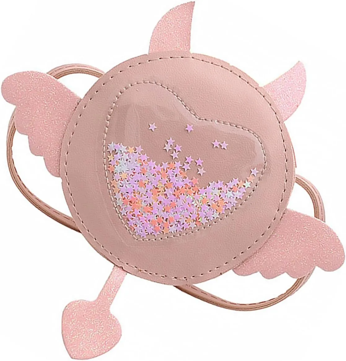 Homoyoyo Single-shoulder Bag for Kids Kitten Design Large Capacity Zipper Closure Fashionable