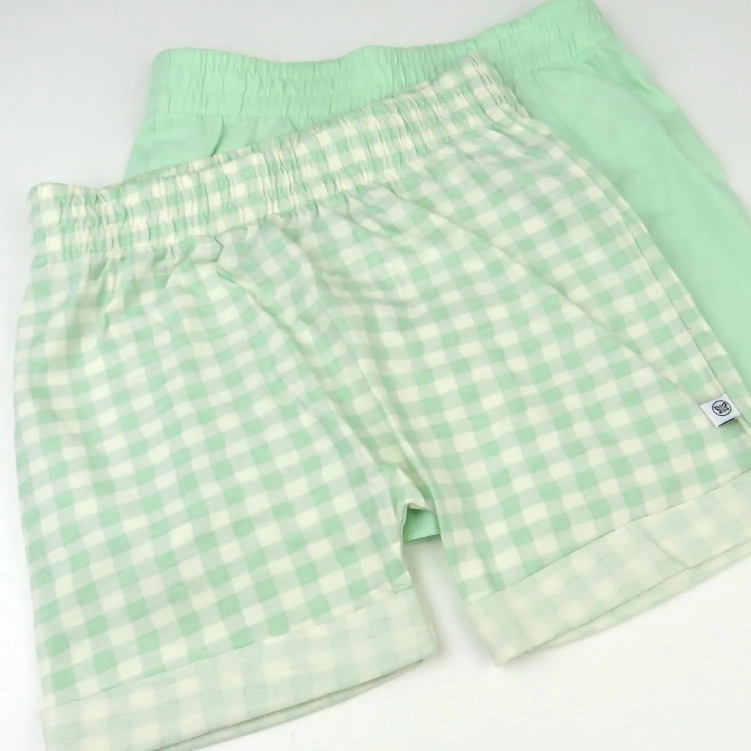 HonestBaby baby-girls Cuffed Short 100% Organic Cotton for Infant Baby and Toddler Girls