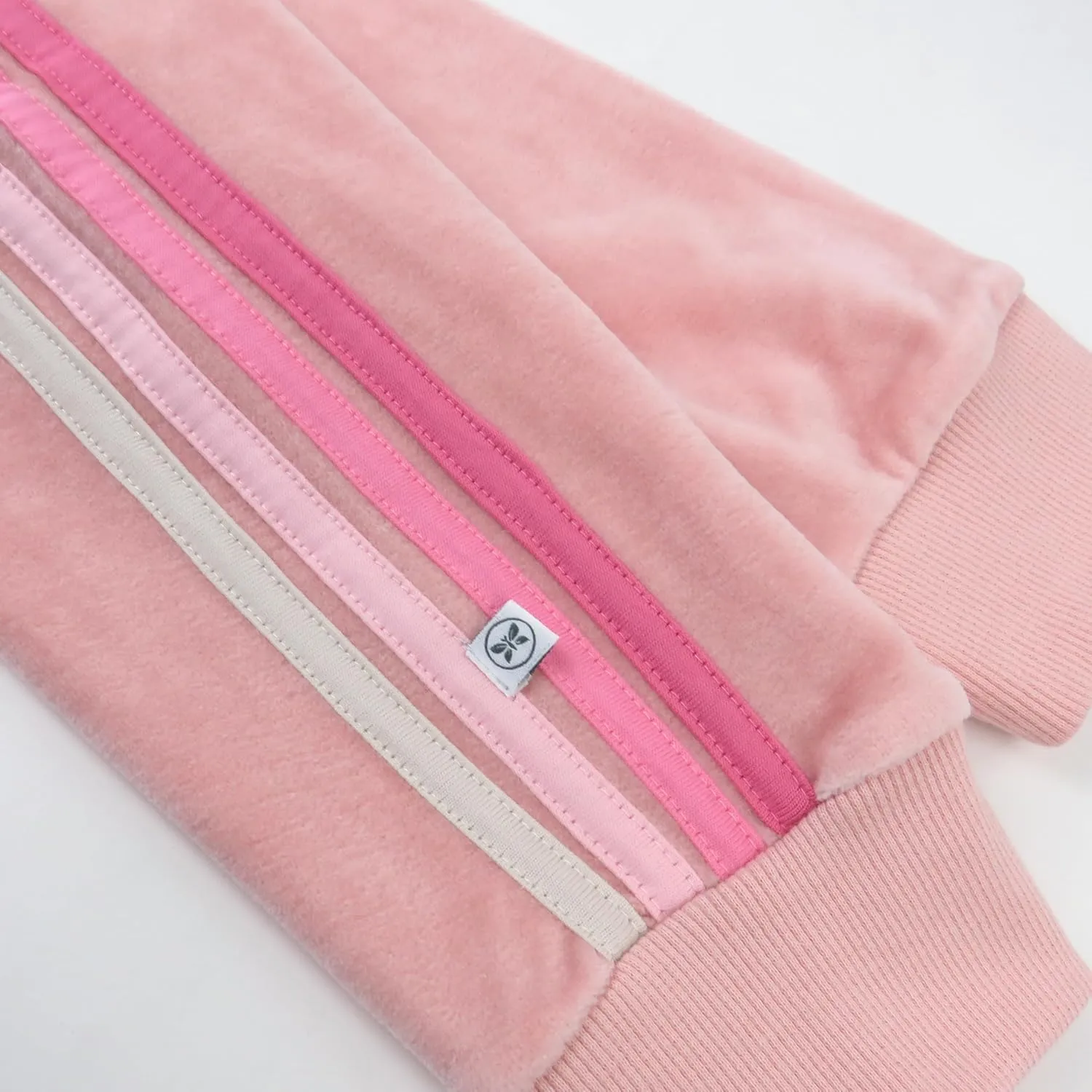 HonestBaby Velour Pullover Hoodie and Zip Front Sweatshirt and Jogger Sweatpants Set