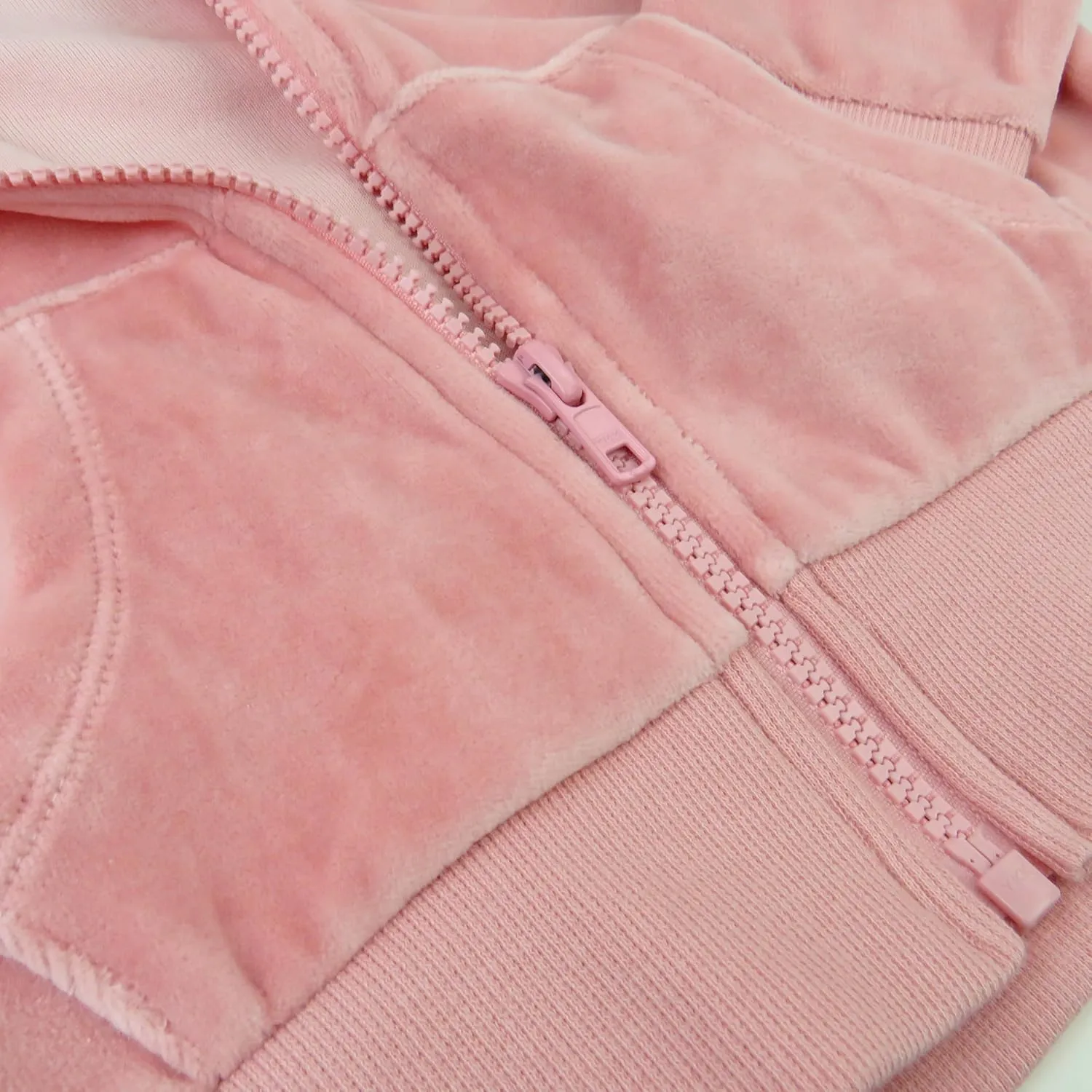 HonestBaby Velour Pullover Hoodie and Zip Front Sweatshirt and Jogger Sweatpants Set
