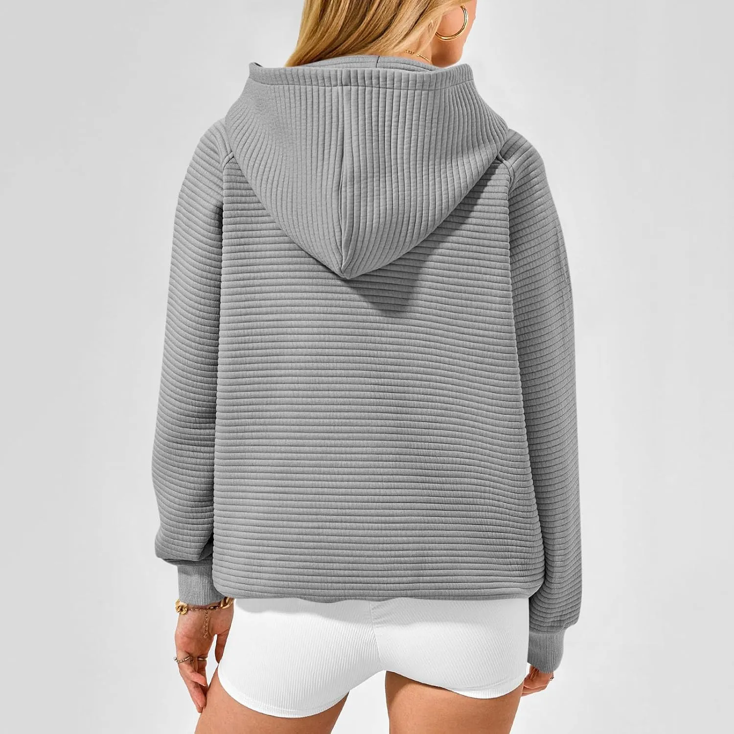 Hoodies for Women Casual Hooded Oversized Sweatshirts with Kangaroo Pocket Raglan Long Sleeve Loose Pullover Tops