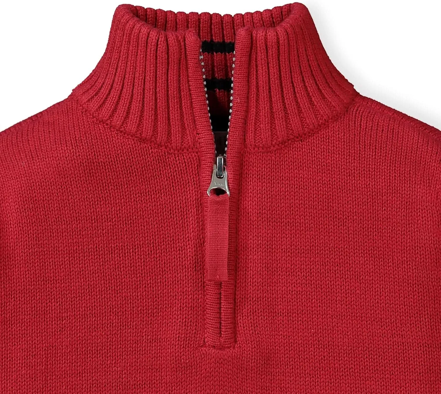 Hope & Henry Boys' Long Sleeve Half Zip Pullover Sweater