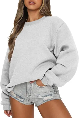 jovati Womens Oversized Sweatshirts Crewneck y2k Hoodies Fall Fashion Outfits Teen Girls Cute Sweater 2025 Winter Clothes