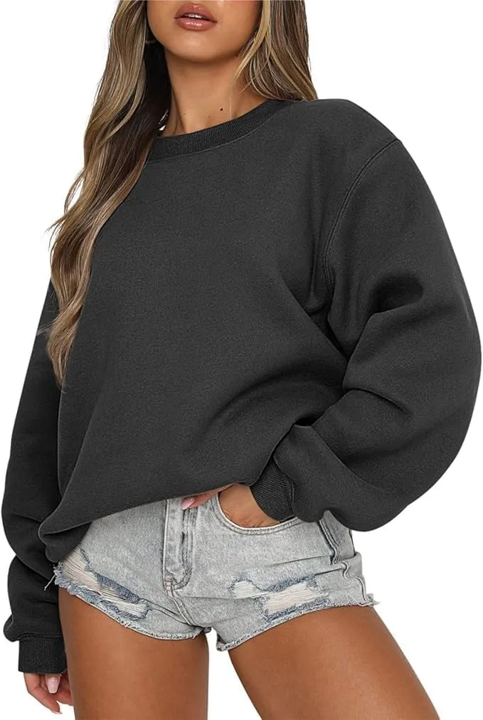 jovati Womens Oversized Sweatshirts Crewneck y2k Hoodies Fall Fashion Outfits Teen Girls Cute Sweater 2025 Winter Clothes