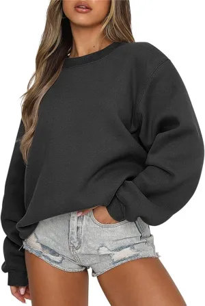 jovati Womens Oversized Sweatshirts Crewneck y2k Hoodies Fall Fashion Outfits Teen Girls Cute Sweater 2025 Winter Clothes