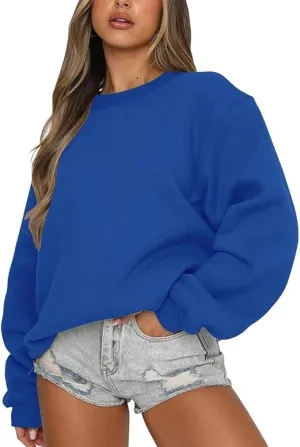 jovati Womens Oversized Sweatshirts Crewneck y2k Hoodies Fall Fashion Outfits Teen Girls Cute Sweater 2025 Winter Clothes