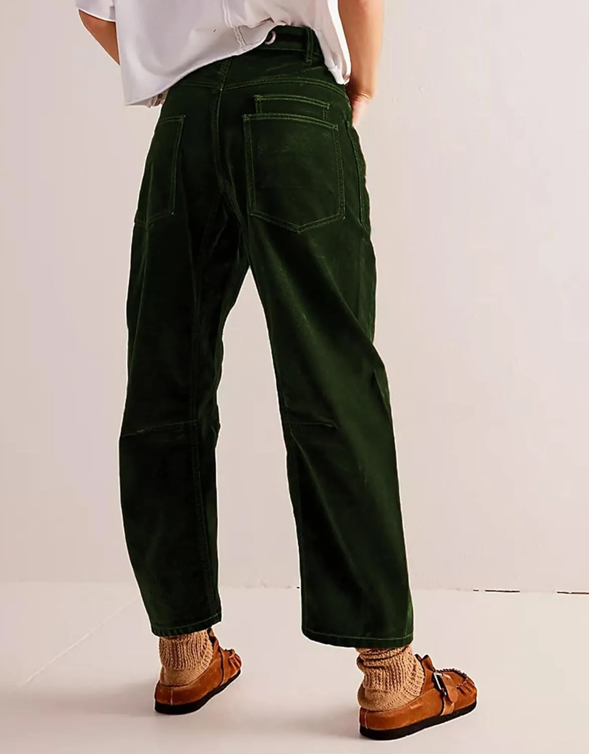 Kedera Mid Rise Barrel Pant Women 2025 Spring Drawstring Wide Leg Denim Jean Trousers Baggy Boyfriend Jean with Pockets