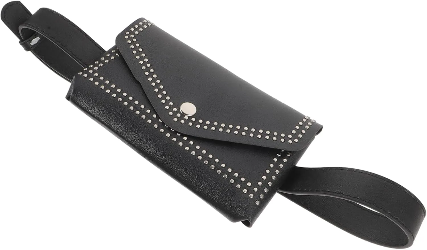 Leather Belt Waist Pouch Punk Theme Bag for Women and Fashionable for Everyday Use